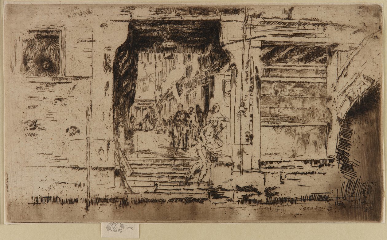 Kalakauppa, Venetsia tekijältä James Abbott McNeill Whistler