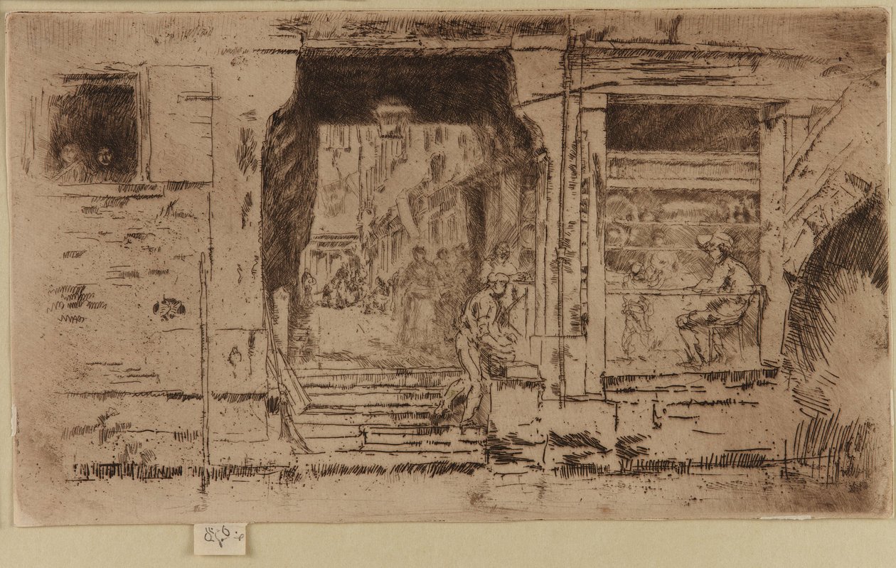 Kalakauppa, Venetsia tekijältä James Abbott McNeill Whistler