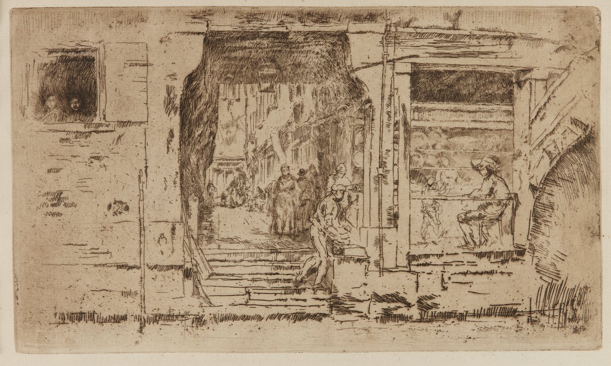 Kalakauppa, Venetsia tekijältä James Abbott McNeill Whistler