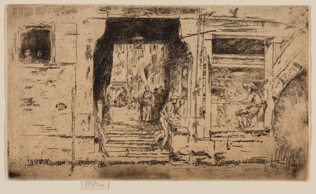 Kalakauppa, Venetsia tekijältä James Abbott McNeill Whistler