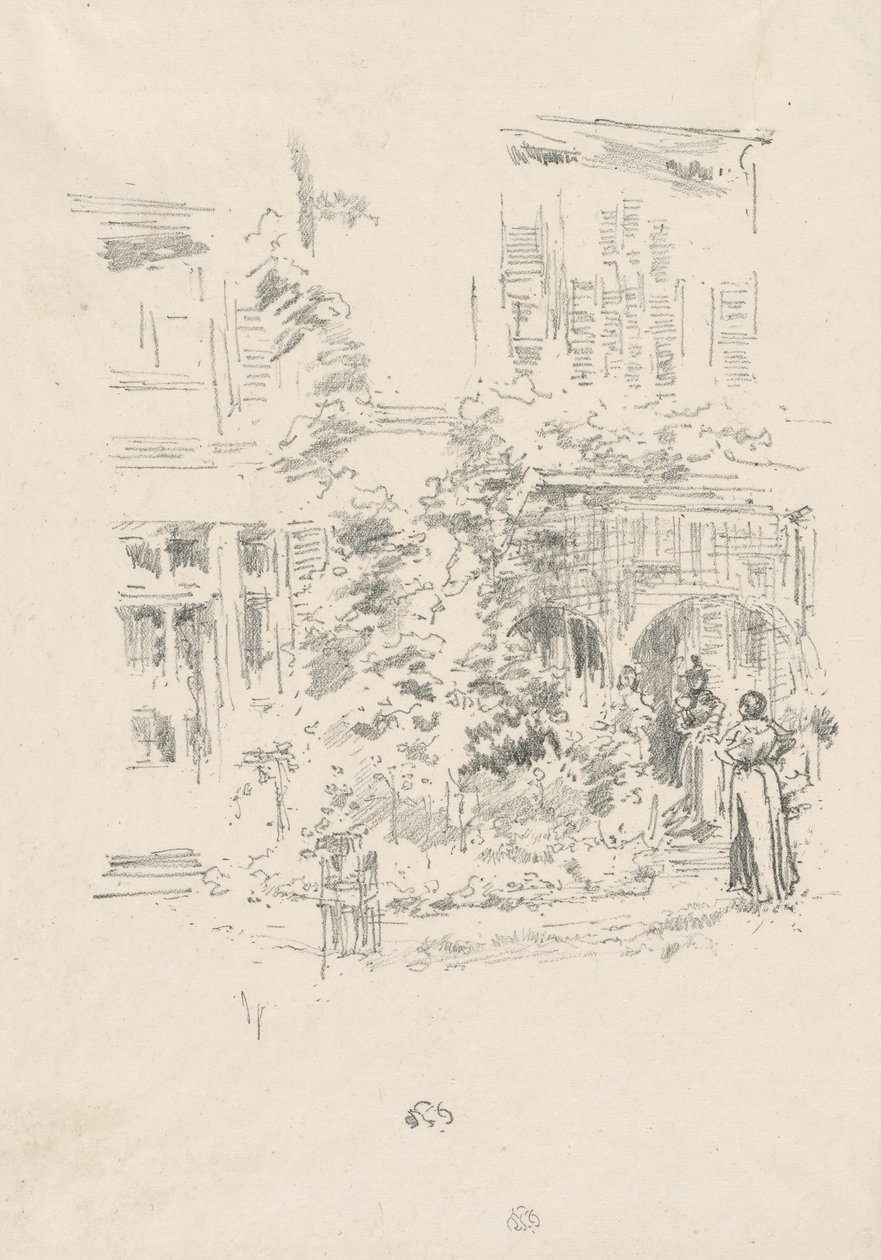 Puutarhan kuisti tekijältä James Abbott McNeill Whistler