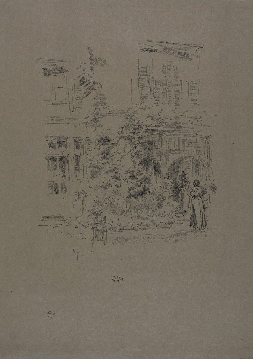 Puutarhan kuisti tekijältä James Abbott McNeill Whistler