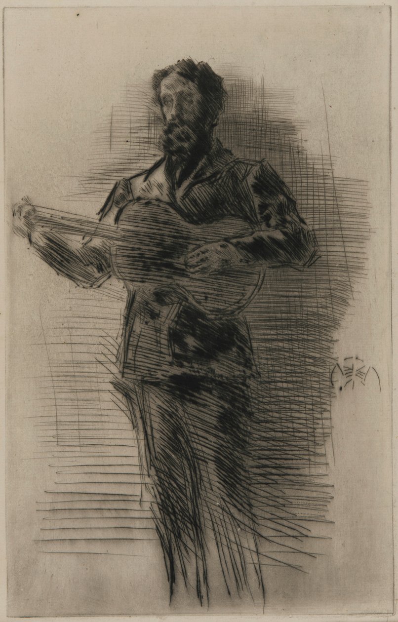 El guitarrista (M.W. Ridley) tekijältä James Abbott McNeill Whistler