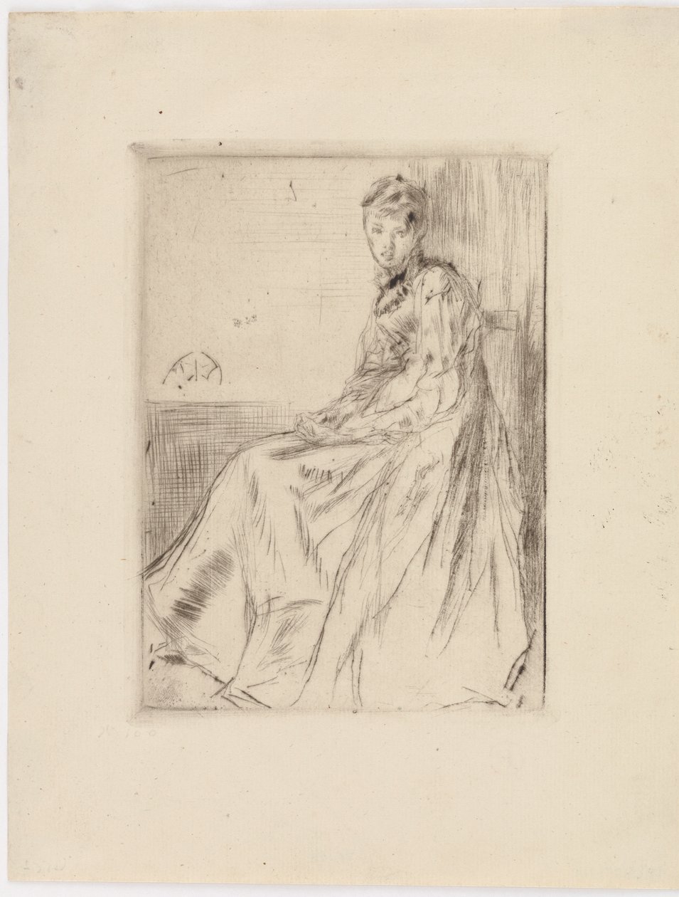 Kirje (Maud, istuu) tekijältä James Abbott McNeill Whistler