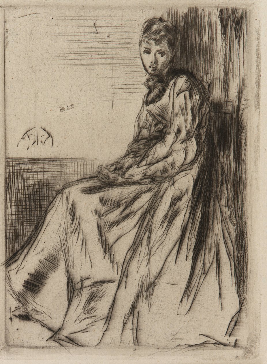 Kirje (Maud, istuu) tekijältä James Abbott McNeill Whistler