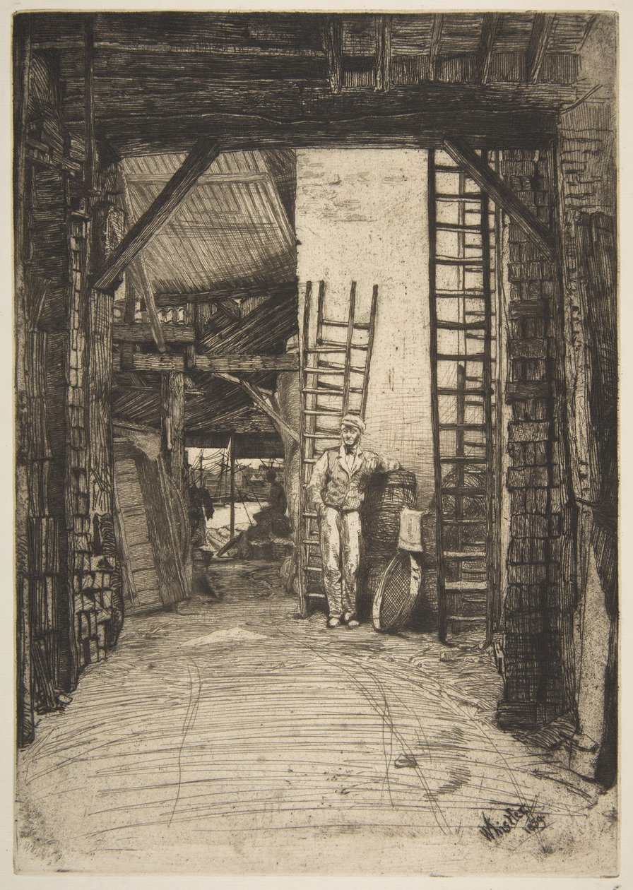 Kalkinpolttaja (W. Jones, kalkinpolttaja, Thames Street) tekijältä James McNeill Whistler