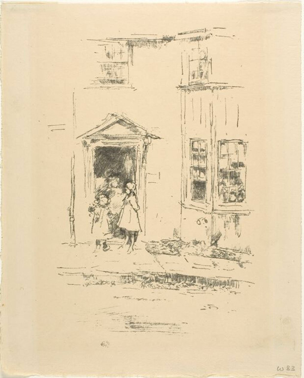 Pieni oviaukko, Lyme Regis tekijältä James McNeill Whistler