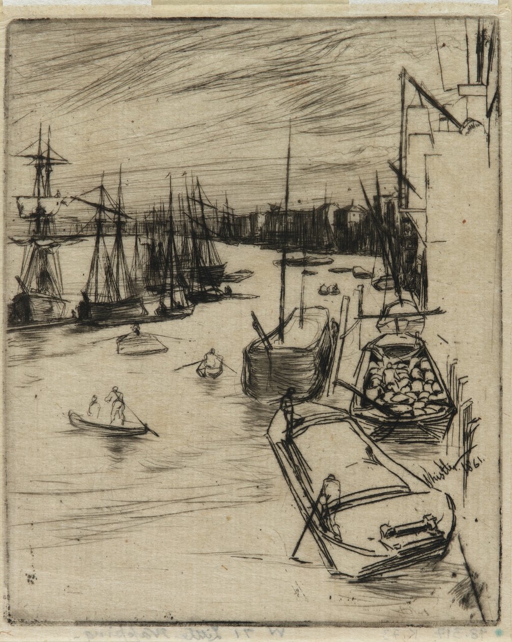 Pikku Rotherhithe tekijältä James Abbott McNeill Whistler
