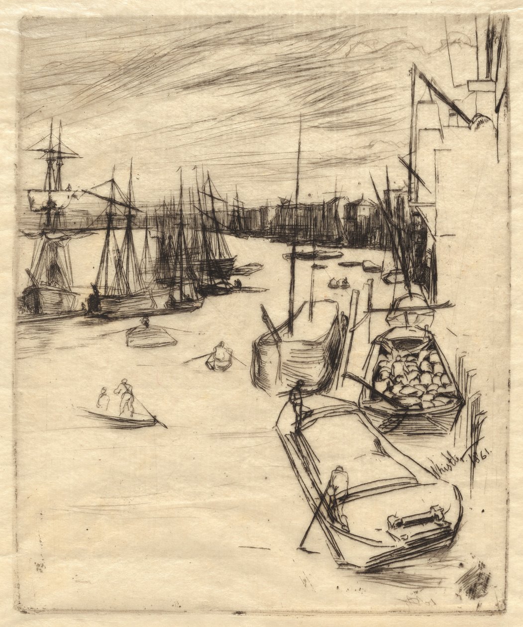 Pikku Rotherhithe tekijältä James Abbott McNeill Whistler