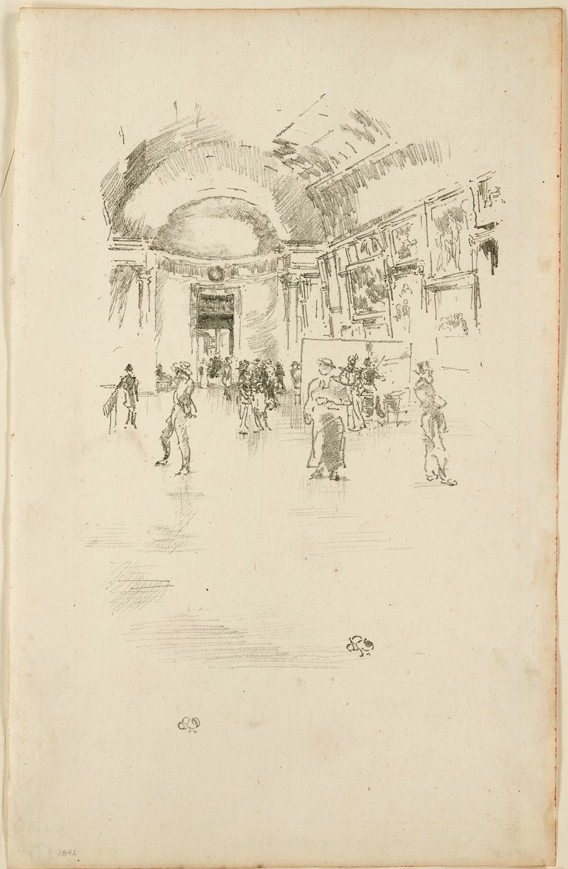 Long Gallery, Louvre tekijältä James Abbott McNeill Whistler