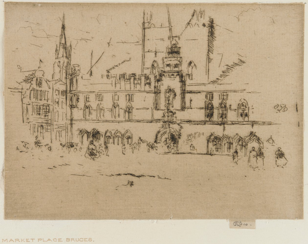 Markkinat, Brugge tekijältä James Abbott McNeill Whistler