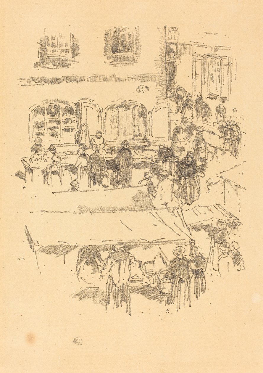 Markkinapaikka, Vitre tekijältä James Abbott McNeill Whistler