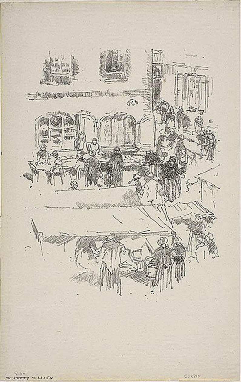 Markkinapaikka, Vitre tekijältä James Abbott McNeill Whistler