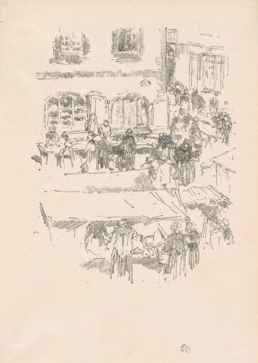 Markkinapaikka, Vitre tekijältä James McNeill Whistler