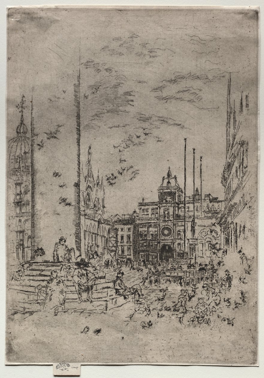 The Piazzetta tekijältä James McNeill Whistler