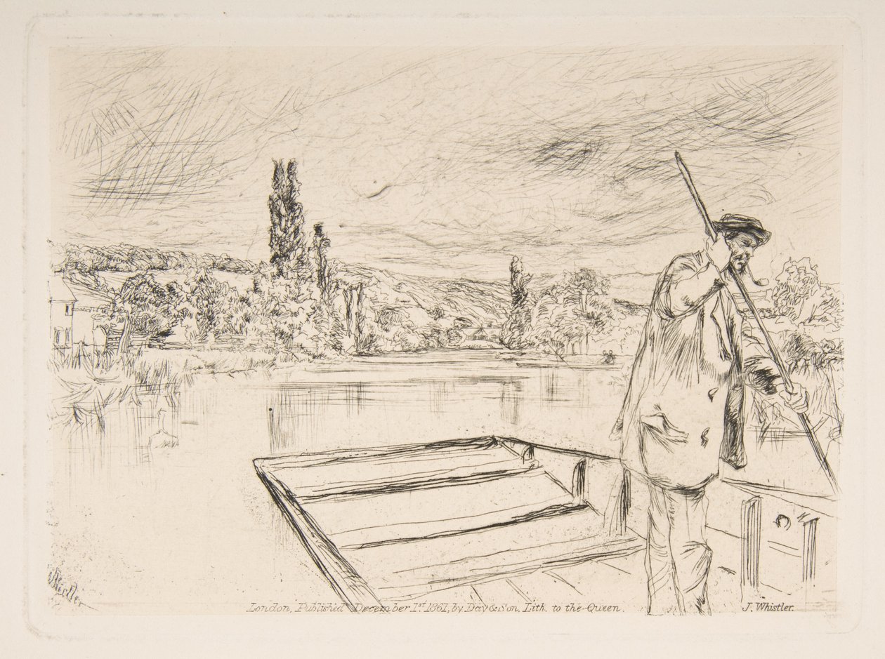 Tasapohjainen vene tekijältä James McNeill Whistler