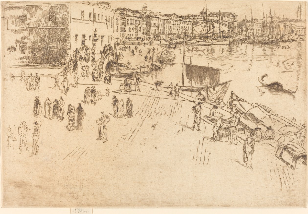 The Riva, No.I tekijältä James Abbott McNeill Whistler