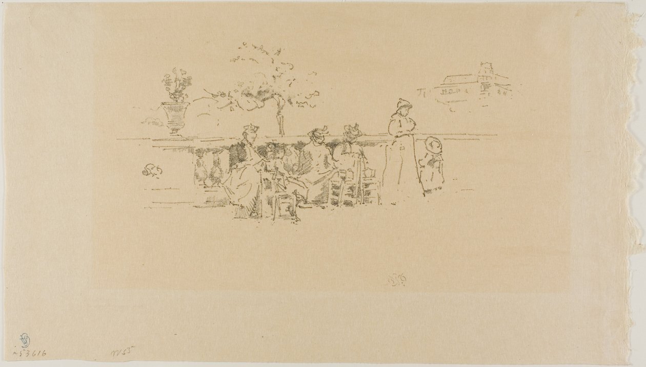 The Terrace, Luxemburg tekijältä James Abbott McNeill Whistler