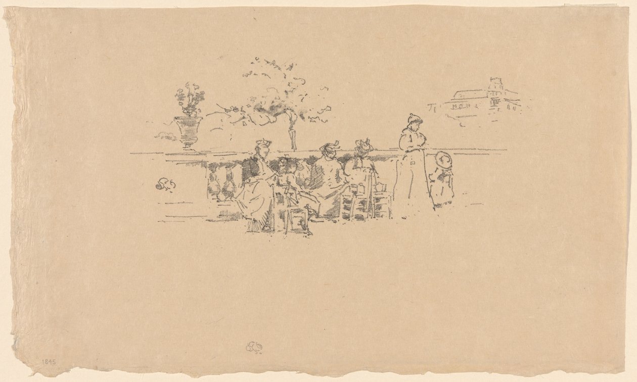 The Terrace, Luxemburg tekijältä James Abbott McNeill Whistler