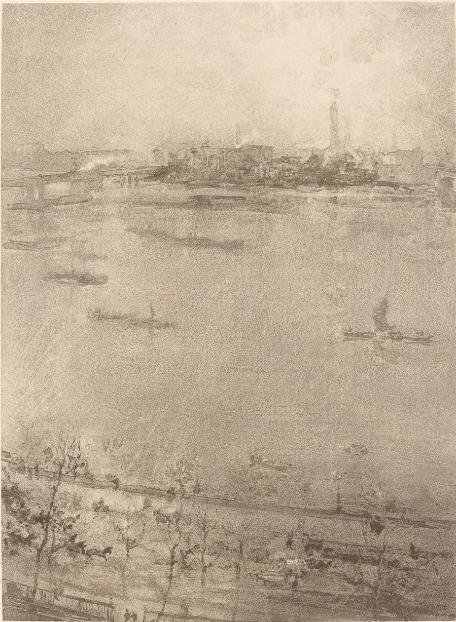 Thames joki tekijältä James Abbott McNeill Whistler