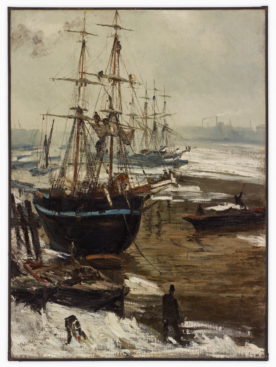 Thames jäässä tekijältä James Abbott McNeill Whistler