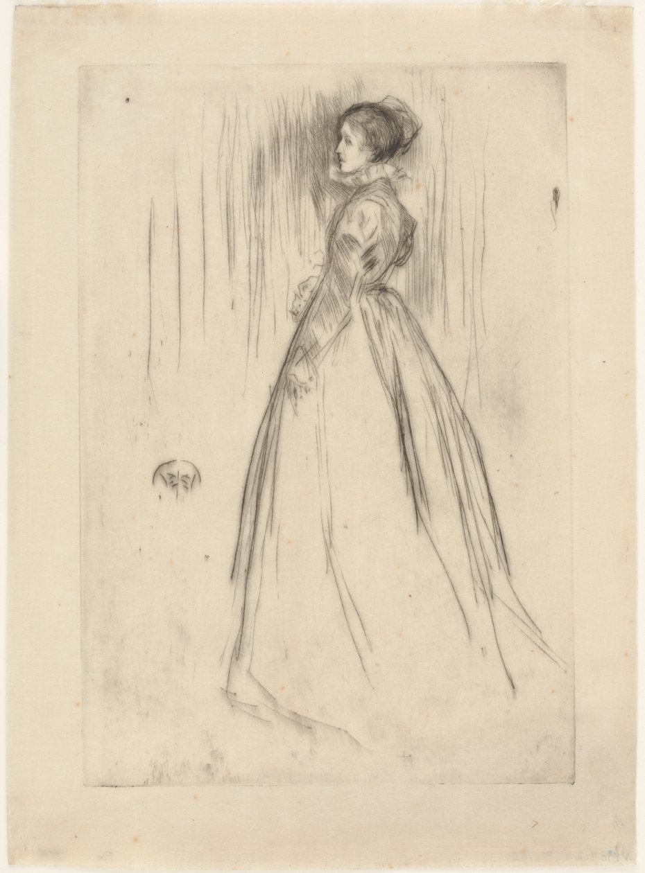 The Velvet Dress (rouva Leyland) tekijältä James Abbott McNeill Whistler