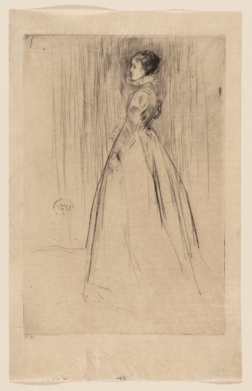 Samettimekko (rouva Leyland) tekijältä James McNeill Whistler