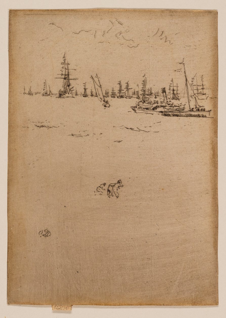 Vierailijoiden vene tekijältä James McNeill Whistler