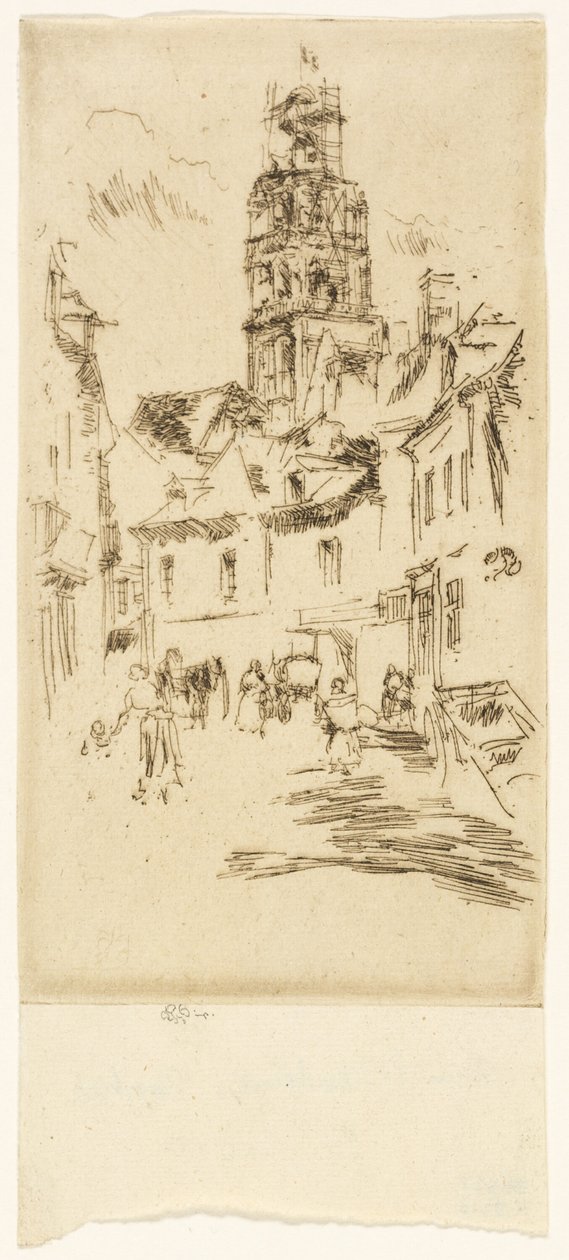Saint Antoine Tower, Loches tekijältä James Abbott McNeill Whistler