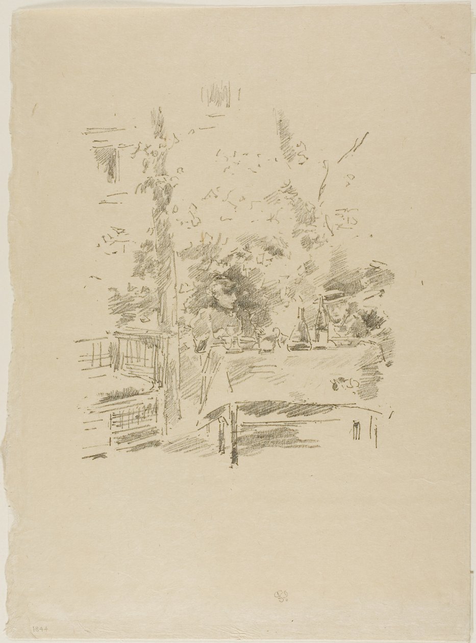 Tête-à-tête puutarhassa tekijältä James McNeill Whistler