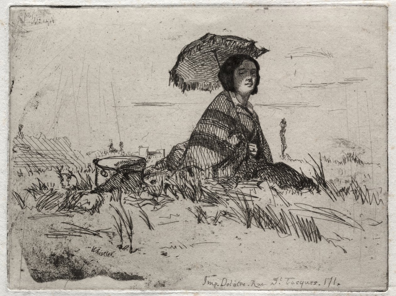 Kaksitoista luonnon mukaan tehtyä etsausta: Täydessä auringonpaisteessa tekijältä James McNeill Whistler