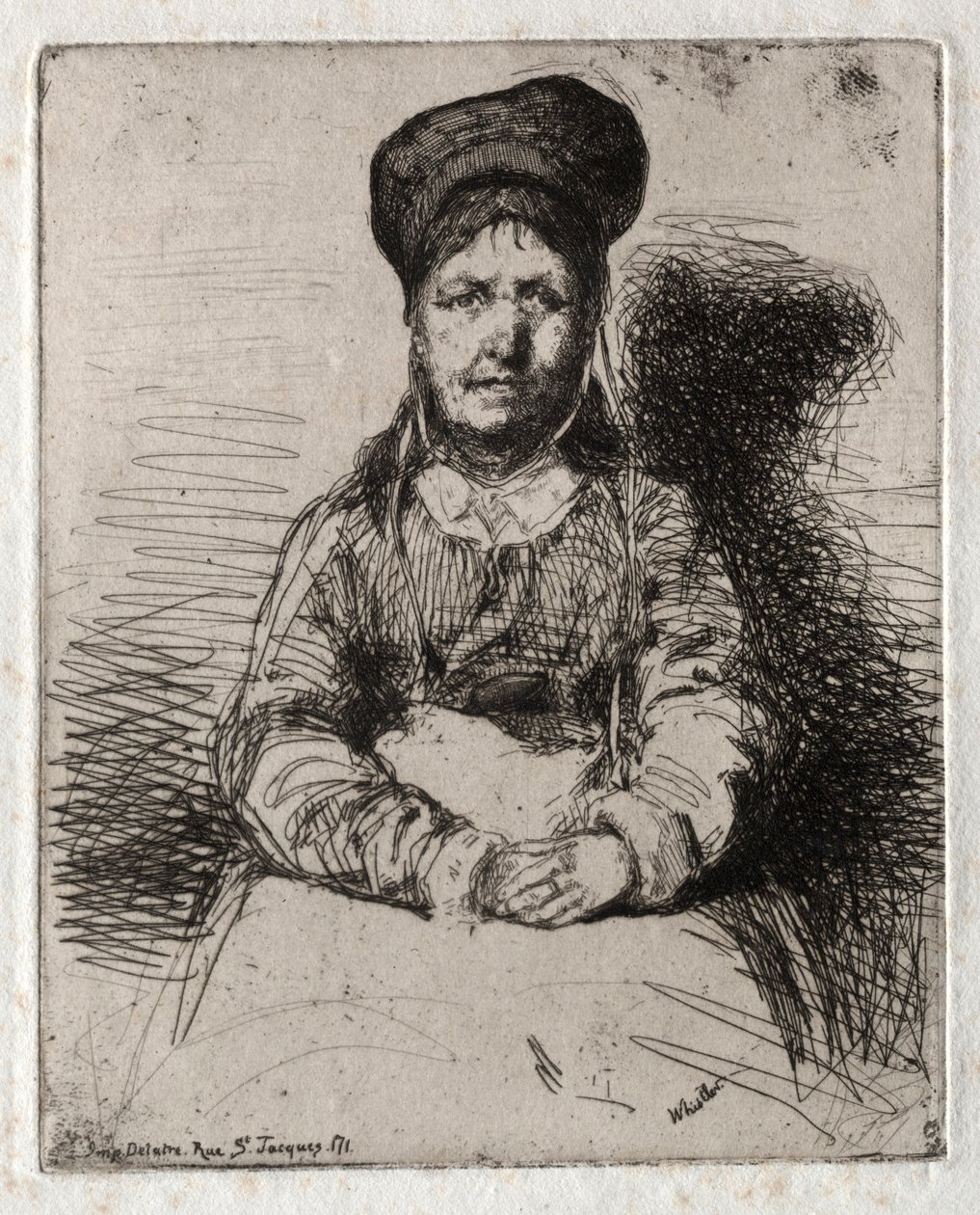 Kaksitoista kaiverrusta luonnosta:  La Rétameuse tekijältä James McNeill Whistler