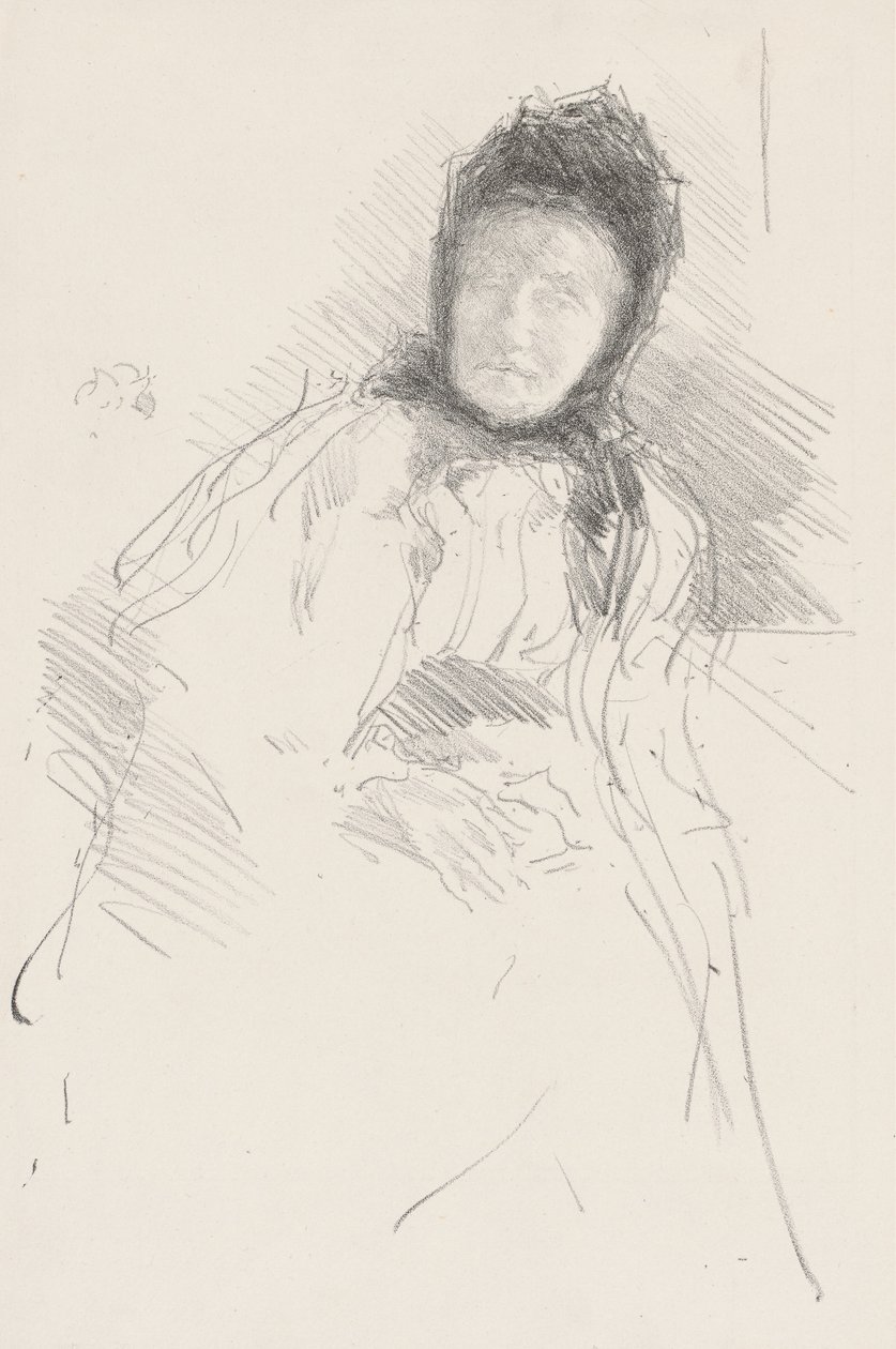 Keskeneräinen luonnos Lady Hadenista tekijältä James Abbott McNeill Whistler