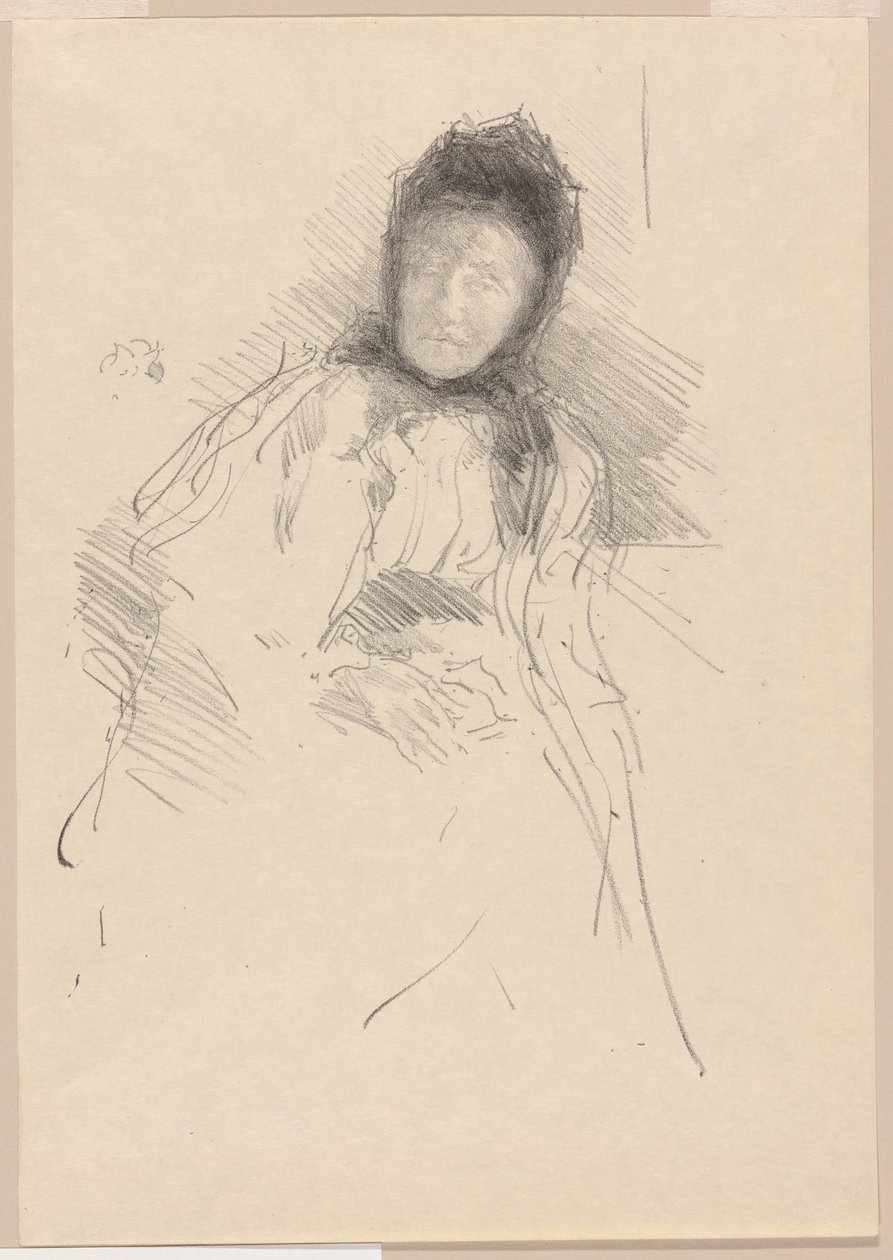 Keskeneräinen luonnos Lady Hadenista tekijältä James Abbott McNeill Whistler