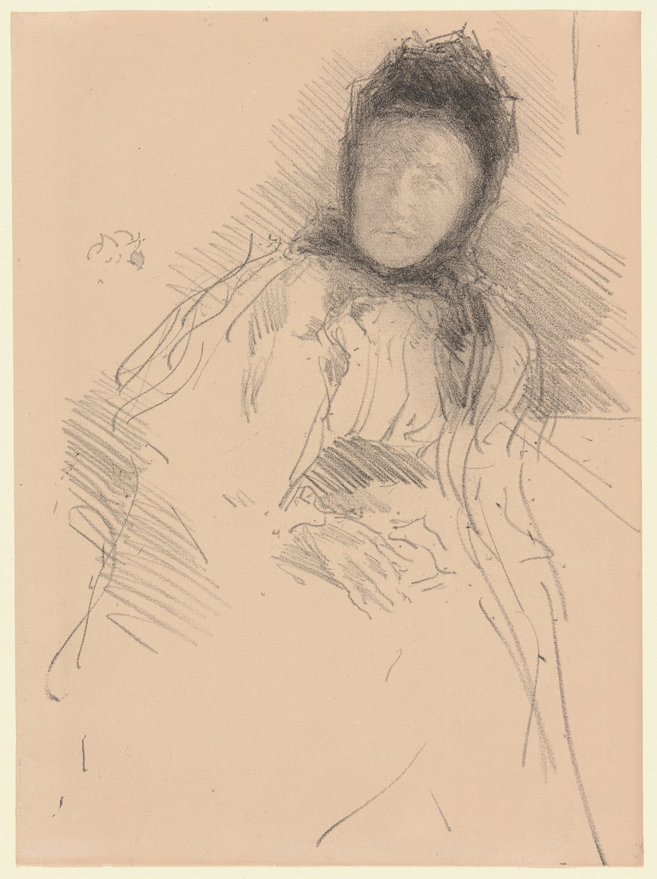 Keskeneräinen luonnos Lady Hadenista tekijältä James McNeill Whistler