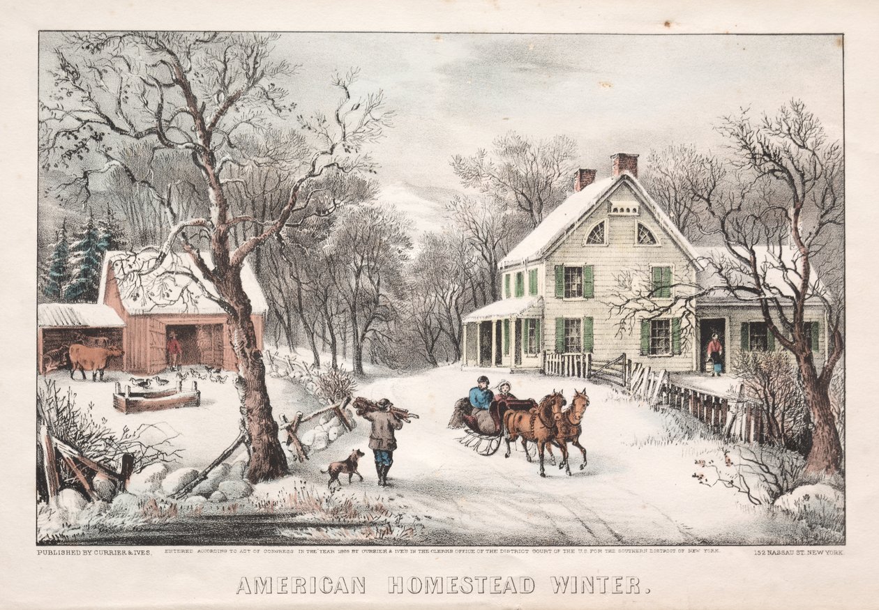 American Homestead, talvi tekijältä James Merritt Ives