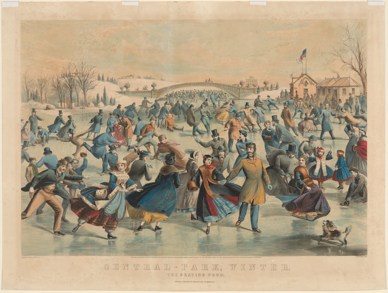 Central Park, Talvi: Luistelulampi tekijältä James Merritt Ives
