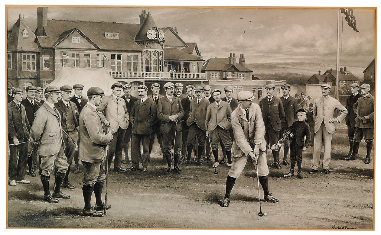 The International Golf Match de 1902 (llapis i gris sobre paper) (vegeu també 2413665)finès tekijältä James Michael Brown