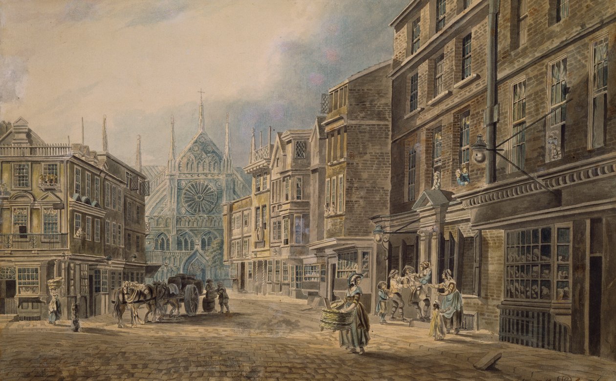 Lontoo, Old Tothull St.Leading to Westminster Abbey, 1776 tekijältä James Miller