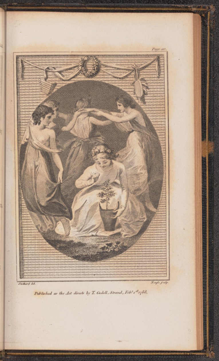 Kuvitus Canto V:lle tekijältä James Neagle after Thomas Stothard