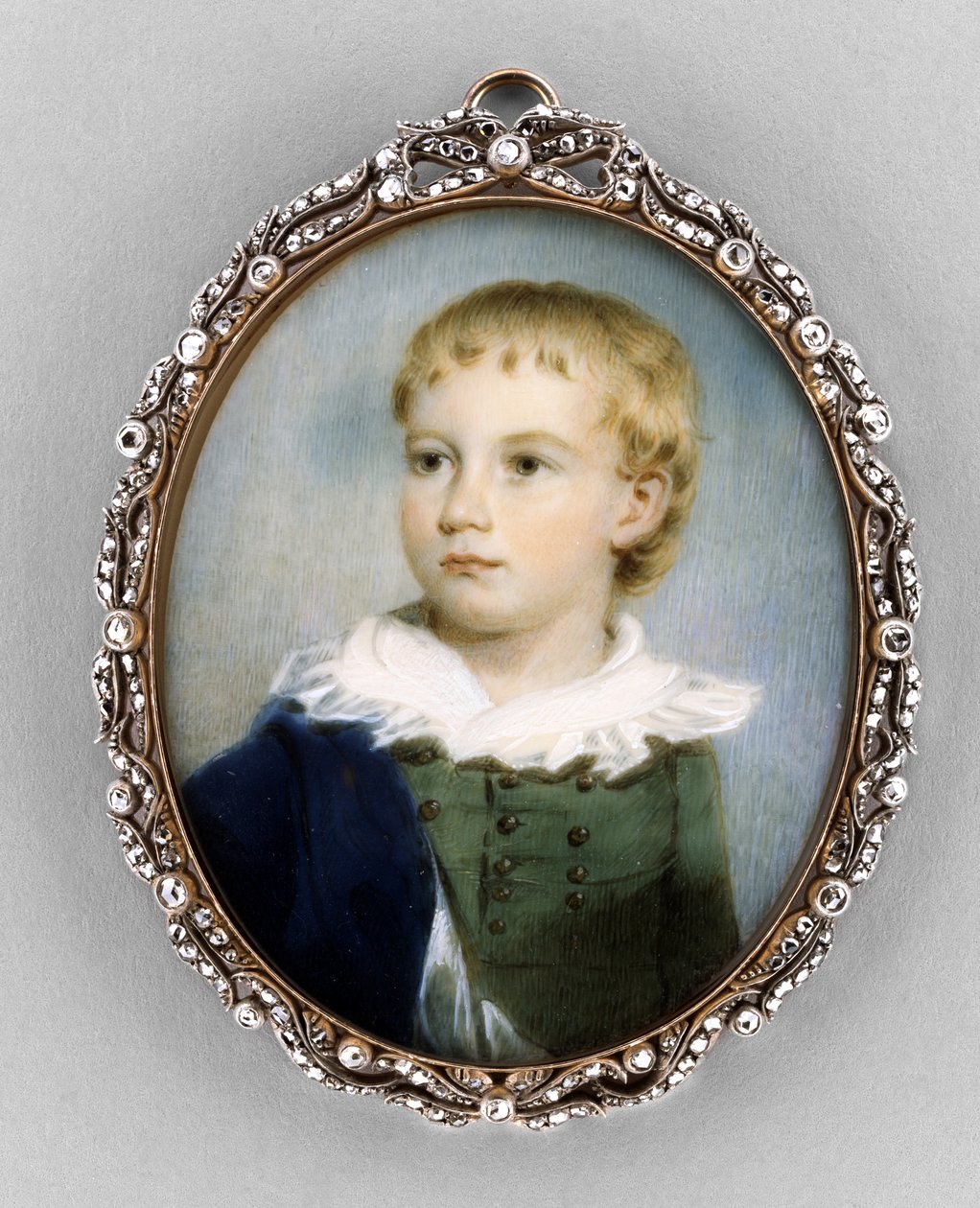 Pojan muotokuva, n. 1810-20 (akvarelli norsunluussa tekijältä James Nixon