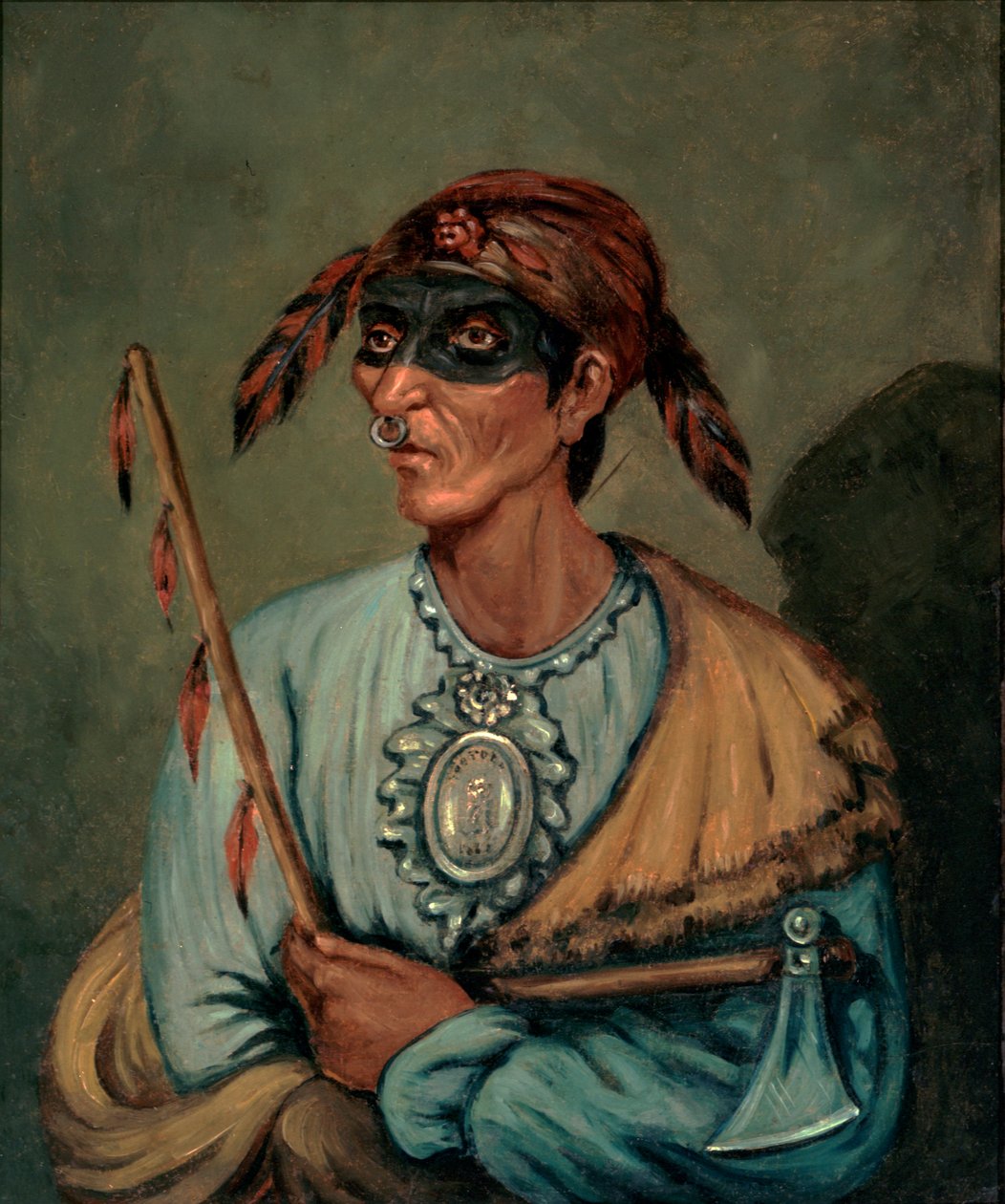 Muotokuva Me-No-Quetista, 1827 tekijältä James Otto Lewis