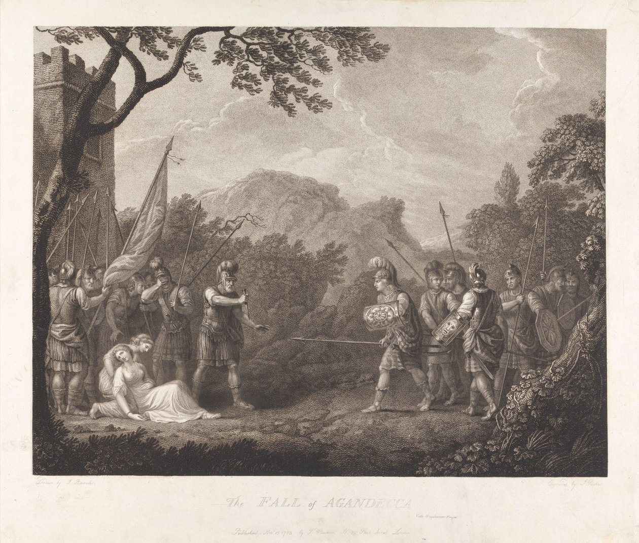 Aganeccan kukistuminen, 1783 tekijältä James Parker