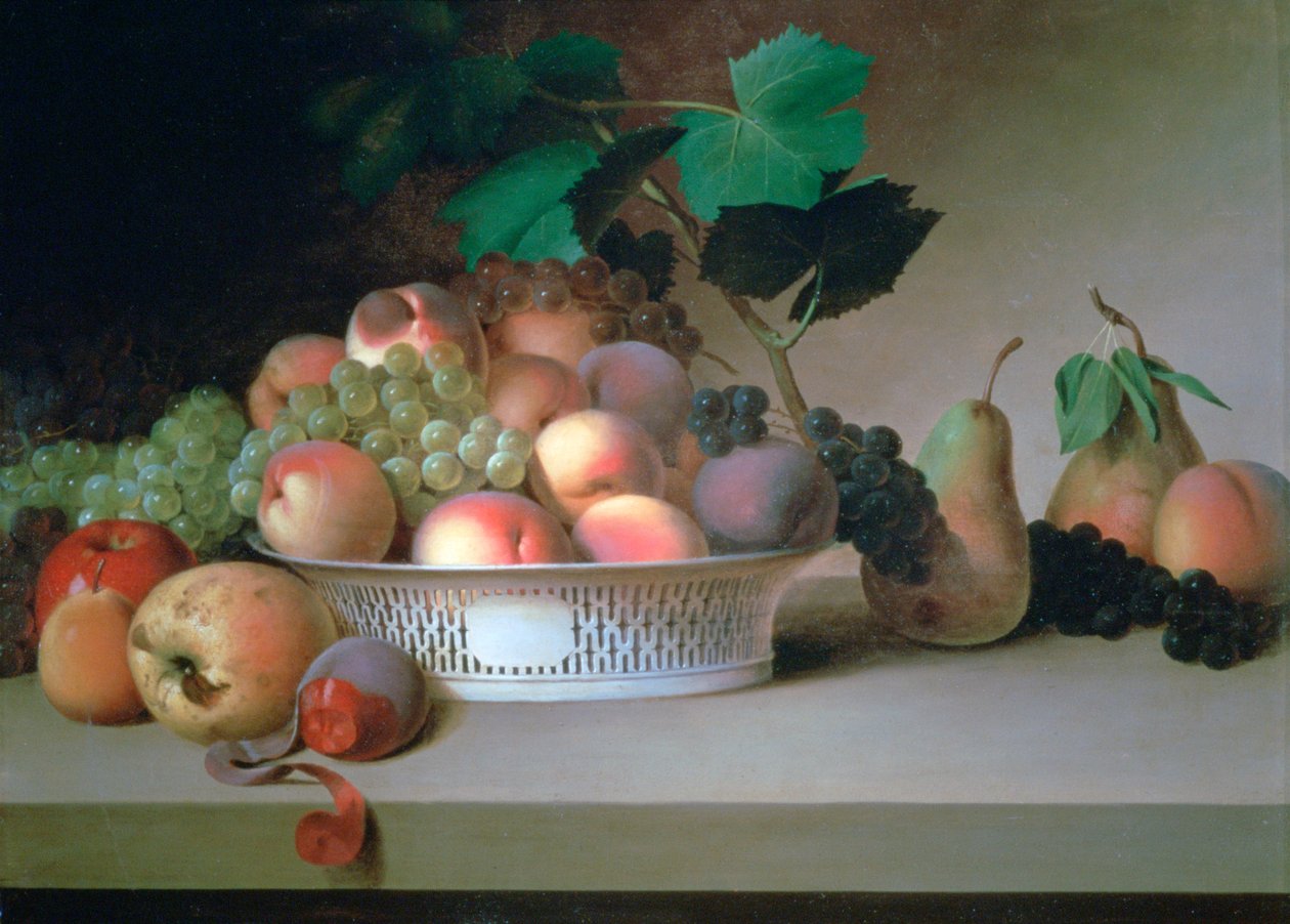 "Runsaasti hedelmiä", n. 1820 tekijältä James Peale