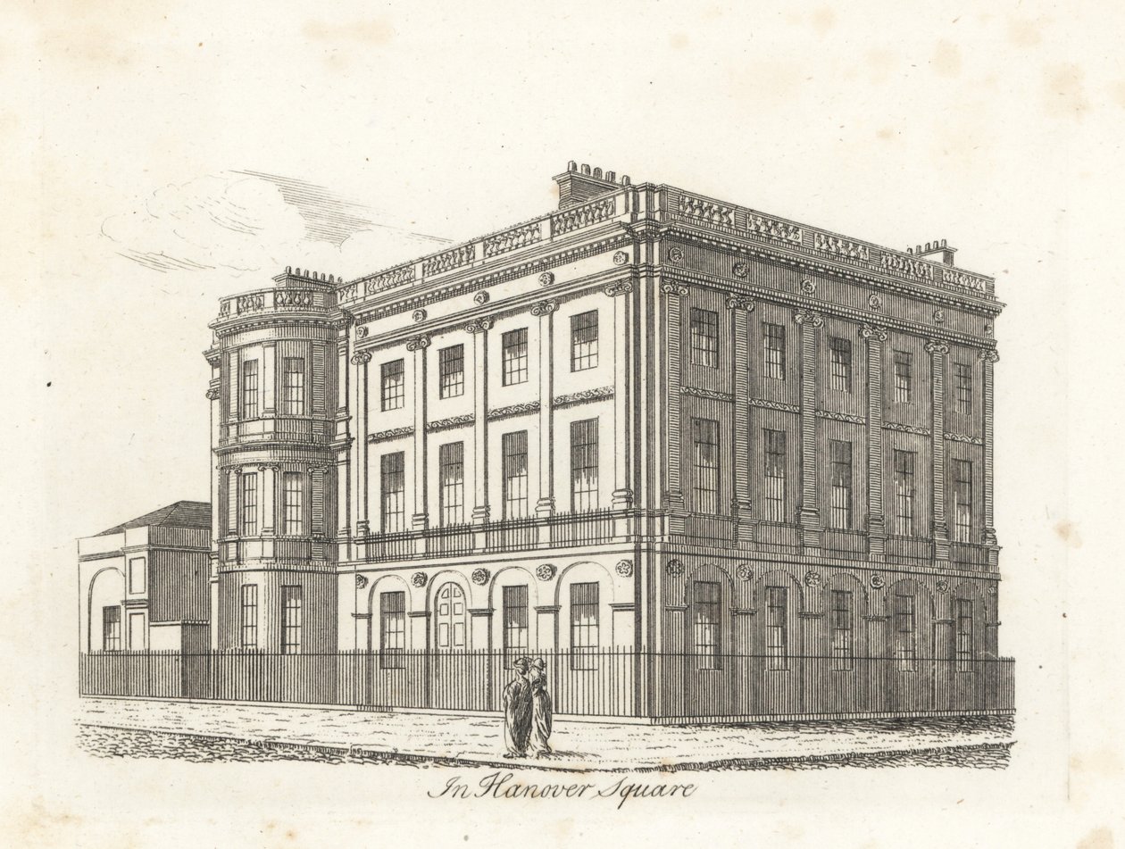 Harewood House, Hanover Square, Lontoo tekijältä James Peller Malcolm