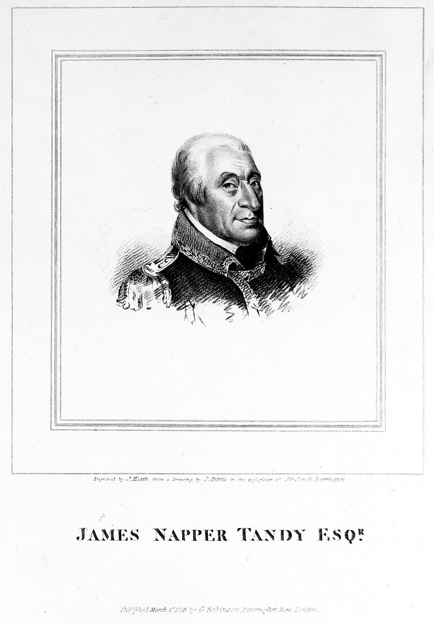 James Napper Tandy, kaivertanut James Heath, 1815 tekijältä James Petrie