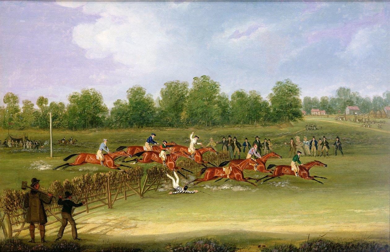 St Albans Tally-Ho Stakes, 22. toukokuuta 1834 (öljy kankaalle) tekijältä James Pollard