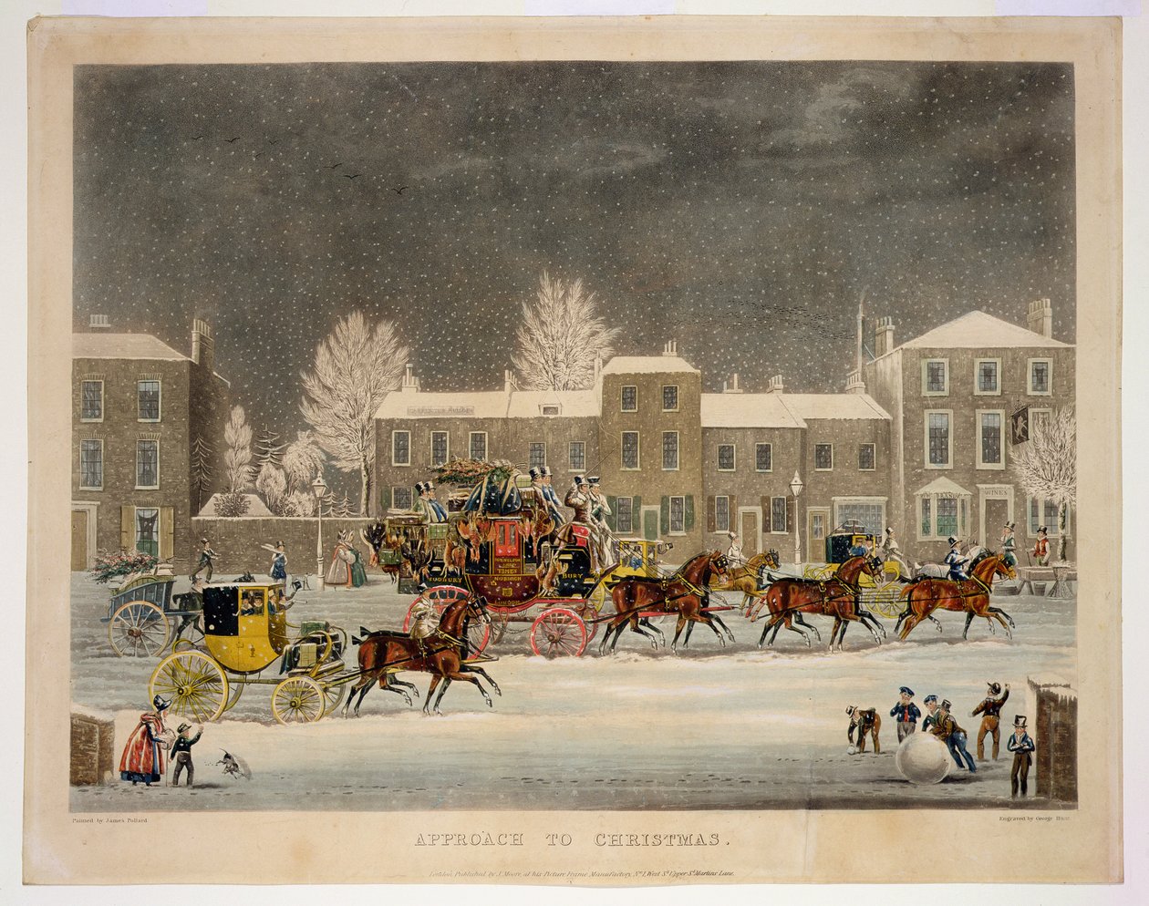 The Approach to Christmas, kaiverrettu George Hunt tekijältä James Pollard