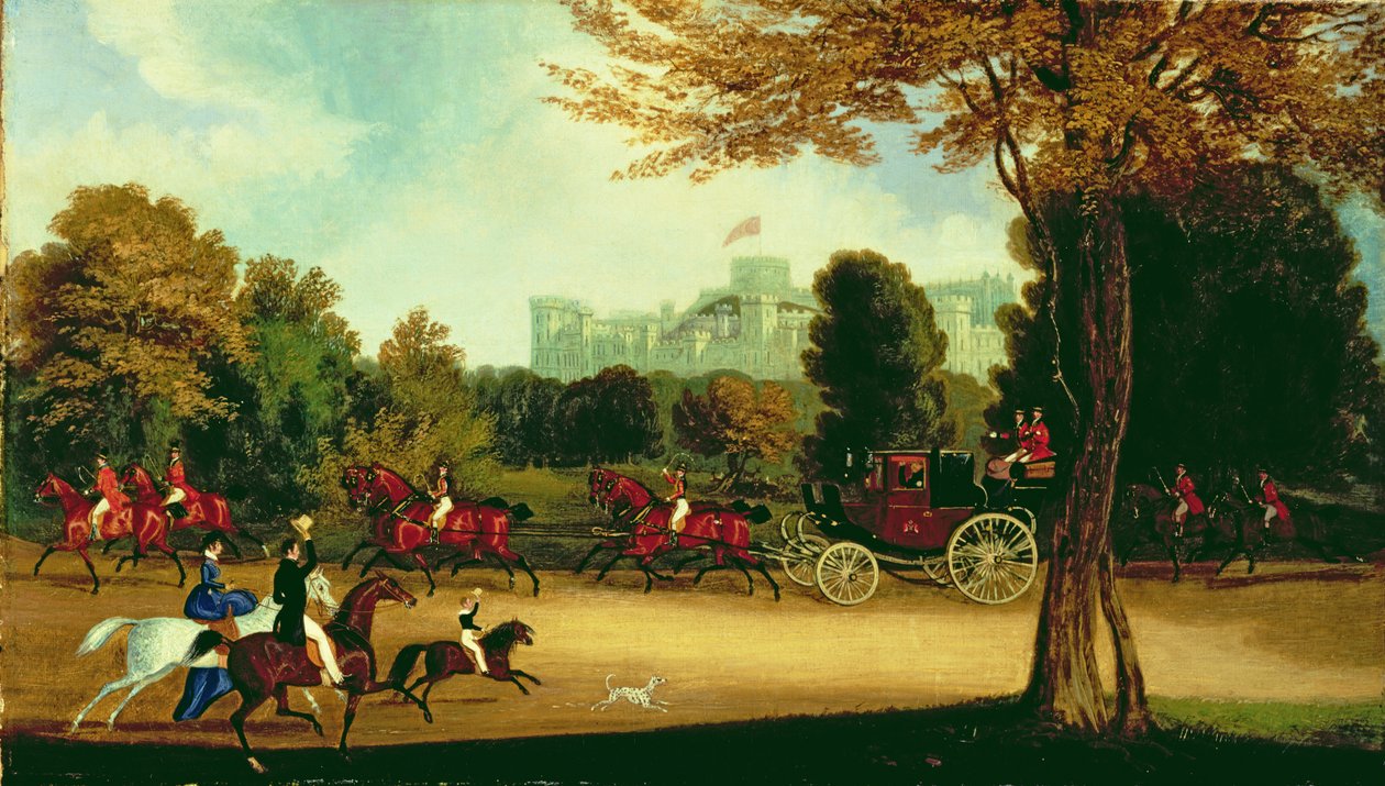 William IV ajaa Windsor Parkissa tekijältä James Pollard