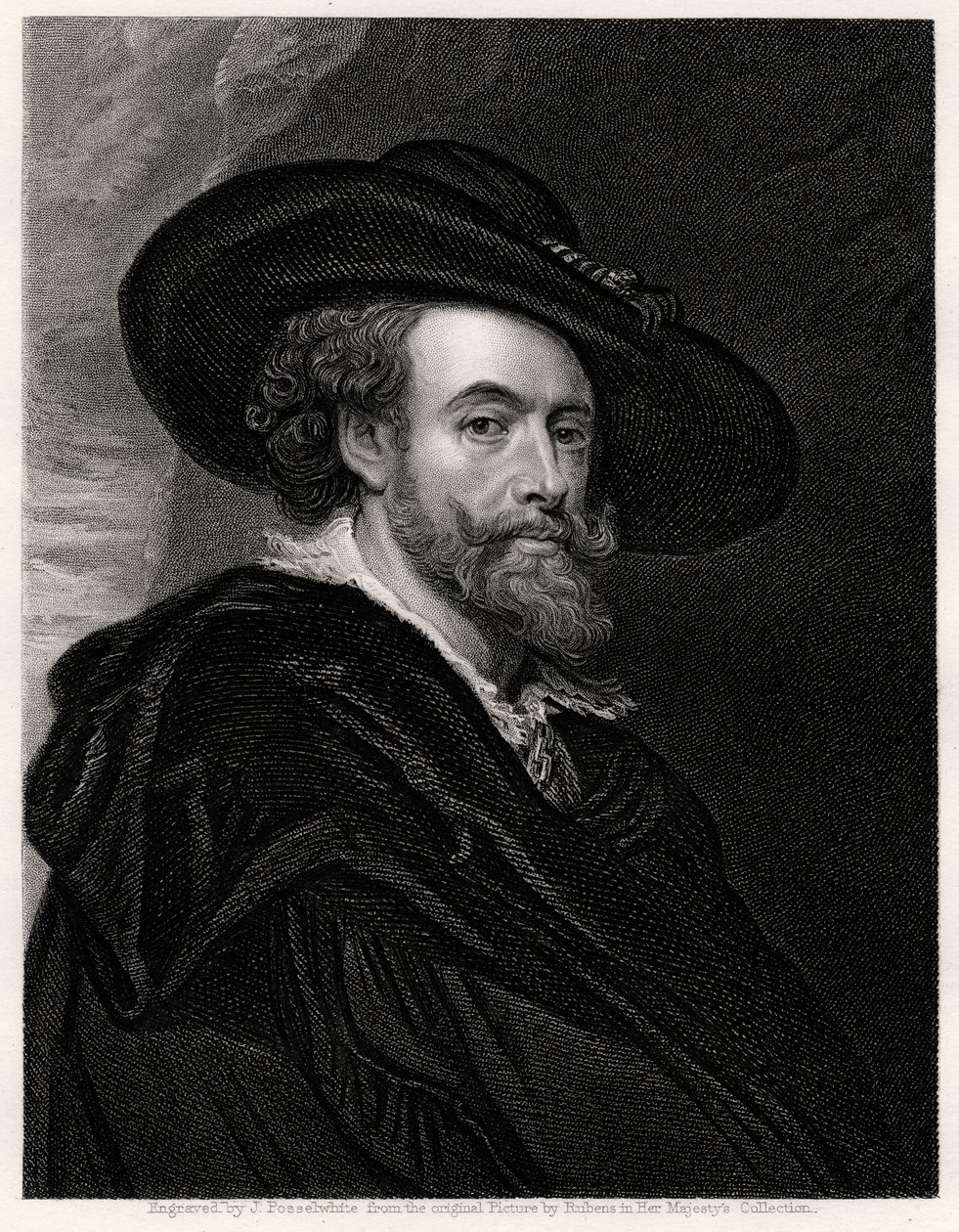 Peter Paul Rubens, flaamilainen taiteilija, 1800-luku tekijältä James Posselwhite